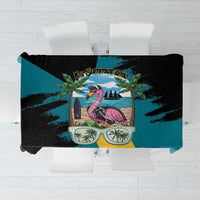 The Bahamas Flamingo Tablecloth It's Summer Time
