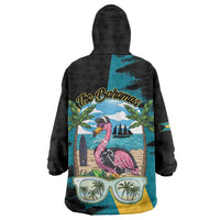 The Bahamas Flamingo Wearable Blanket Hoodie It's Summer Time