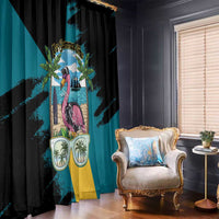 The Bahamas Flamingo Window Curtain It's Summer Time