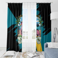 The Bahamas Flamingo Window Curtain It's Summer Time