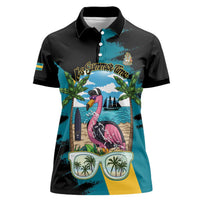 The Bahamas Flamingo Women Polo Shirt It's Summer Time