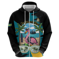 The Bahamas Flamingo Zip Hoodie It's Summer Time