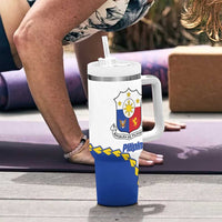 Philippines Independence Day Tumbler With Handle Pilipinas Sun Stars Igorot Pattern