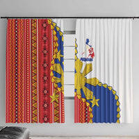 Philippines Independence Day Window Curtain Pilipinas Sun Stars Igorot Pattern