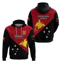 Papua New Guinea Football Hoodie Go PNG Polynesian Pattern Sporty Style - Wonder Print Shop