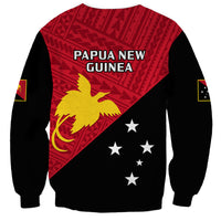 Papua New Guinea Football Sweatshirt Go PNG Polynesian Pattern Sporty Style - Wonder Print Shop