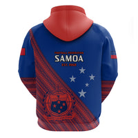 Samoa Football Hoodie Samoan Coat Of Arm Polynesian Sporty Style - Wonder Print Shop