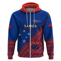 Samoa Football Hoodie Samoan Coat Of Arm Polynesian Sporty Style - Wonder Print Shop