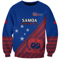 Samoa Football Sweatshirt Samoan Coat Of Arm Polynesian Sporty Style - Wonder Print Shop