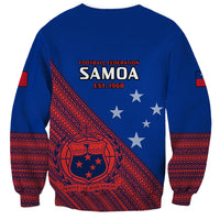 Samoa Football Sweatshirt Samoan Coat Of Arm Polynesian Sporty Style - Wonder Print Shop