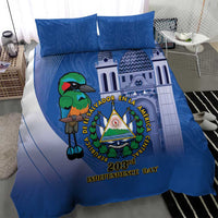 El Salvador Independence Day Bedding Set 203rd Anniversary Torogoz Bird - Wonder Print Shop