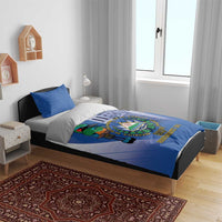 El Salvador Independence Day Bedding Set 203rd Anniversary Torogoz Bird - Wonder Print Shop