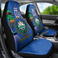 El Salvador Independence Day Car Seat Cover 203rd Anniversary Torogoz Bird - Wonder Print Shop