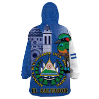 El Salvador Independence Day Wearable Blanket Hoodie 203rd Anniversary Torogoz Bird - Wonder Print Shop