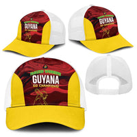 Guyana Cricket Baseball Net Cap Go Amazon Warriors Marble Pattern - Wonder Print Shop