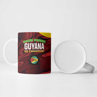 Custom Guyana Cricket Ceramic Mug Go Amazon Warriors Marble Pattern - Wonder Print Shop