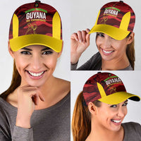 Guyana Cricket Classic Cap Go Amazon Warriors Marble Pattern - Wonder Print Shop