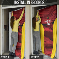 Custom Guyana Cricket Door Cover Go Amazon Warriors Marble Pattern - Wonder Print Shop