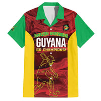 Custom Guyana Cricket Family Matching Tank Maxi Dress and Hawaiian Shirt Go Amazon Warriors Marble Pattern - Wonder Print Shop