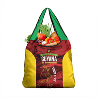 Custom Guyana Cricket Grocery Bag Go Amazon Warriors Marble Pattern - Wonder Print Shop