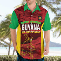 Custom Guyana Cricket Hawaiian Shirt Go Amazon Warriors Marble Pattern - Wonder Print Shop