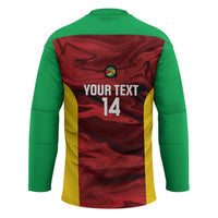 Custom Guyana Cricket Hockey Jersey Go Amazon Warriors Marble Pattern - Wonder Print Shop