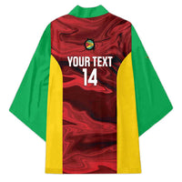 Custom Guyana Cricket Kimono Go Amazon Warriors Marble Pattern - Wonder Print Shop
