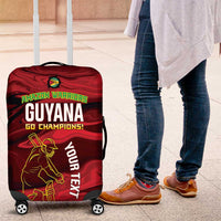Custom Guyana Cricket Luggage Cover Go Amazon Warriors Marble Pattern - Wonder Print Shop