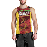 Custom Guyana Cricket Men Tank Top Go Amazon Warriors Marble Pattern - Wonder Print Shop