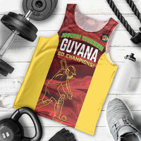Custom Guyana Cricket Men Tank Top Go Amazon Warriors Marble Pattern - Wonder Print Shop