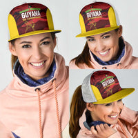 Guyana Cricket Mesh Trucker Cap Go Amazon Warriors Marble Pattern - Wonder Print Shop