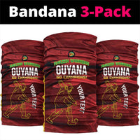 Custom Guyana Cricket Neck Gaiter Go Amazon Warriors Marble Pattern - Wonder Print Shop