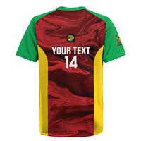 Custom Guyana Cricket Rugby Jersey Go Amazon Warriors Marble Pattern - Wonder Print Shop