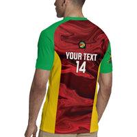 Custom Guyana Cricket Rugby Jersey Go Amazon Warriors Marble Pattern - Wonder Print Shop
