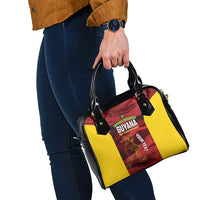 Custom Guyana Cricket Shoulder Handbag Go Amazon Warriors Marble Pattern - Wonder Print Shop