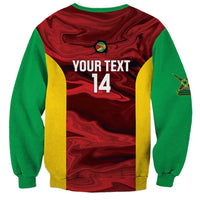 Custom Guyana Cricket Sweatshirt Go Amazon Warriors Marble Pattern - Wonder Print Shop