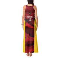 Custom Guyana Cricket Tank Maxi Dress Go Amazon Warriors Marble Pattern - Wonder Print Shop