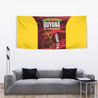 Custom Guyana Cricket Tapestry Go Amazon Warriors Marble Pattern - Wonder Print Shop