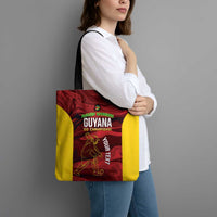 Custom Guyana Cricket Tote Bag Go Amazon Warriors Marble Pattern - Wonder Print Shop