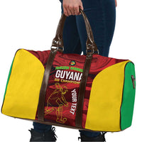 Custom Guyana Cricket Travel Bag Go Amazon Warriors Marble Pattern - Wonder Print Shop
