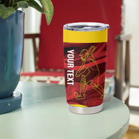 Custom Guyana Cricket Tumbler Cup Go Amazon Warriors Marble Pattern - Wonder Print Shop