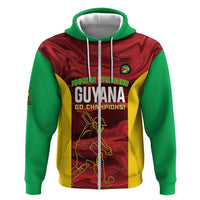 Custom Guyana Cricket Zip Hoodie Go Amazon Warriors Marble Pattern - Wonder Print Shop