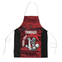 Custom Trinbago Cricket Apron Go Knight Riders Marble Pattern - Wonder Print Shop