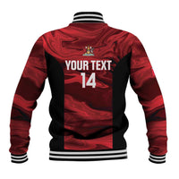 Custom Trinbago Cricket Baseball Jacket Go Knight Riders Marble Pattern - Wonder Print Shop