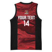Custom Trinbago Cricket Basketball Jersey Go Knight Riders Marble Pattern - Wonder Print Shop