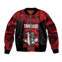 Custom Trinbago Cricket Bomber Jacket Go Knight Riders Marble Pattern - Wonder Print Shop