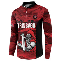 Custom Trinbago Cricket Button Sweatshirt Go Knight Riders Marble Pattern - Wonder Print Shop
