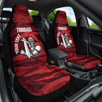 Custom Trinbago Cricket Car Seat Cover Go Knight Riders Marble Pattern - Wonder Print Shop