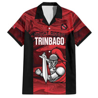 Custom Trinbago Cricket Family Matching Long Sleeve Bodycon Dress and Hawaiian Shirt Go Knight Riders Marble Pattern - Wonder Print Shop