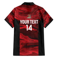 Custom Trinbago Cricket Family Matching Long Sleeve Bodycon Dress and Hawaiian Shirt Go Knight Riders Marble Pattern - Wonder Print Shop